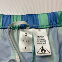 Load image into Gallery viewer, Unisex Target, striped satin pyjama shorts, EUC, size 5,  