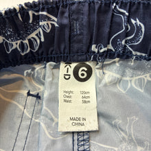 Load image into Gallery viewer, Boys KID, lightweight board shorts, elasticated, dinosaurs, EUC, size 6,  