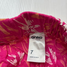 Load image into Gallery viewer, Girls Anko, lightweight cotton shorts, elasticated, EUC, size 7,  
