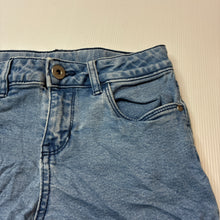 Load image into Gallery viewer, Girls Anko, blue stretch denim jean shorts, adjustable, GUC, size 10,  