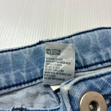 Load image into Gallery viewer, Girls Anko, blue stretch denim jean shorts, adjustable, GUC, size 10,  