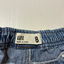 Load image into Gallery viewer, Boys Cotton On, blue denim shorts, elasticated, EUC, size 8,  