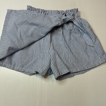 Load image into Gallery viewer, Girls SHEIN, blue &amp; white stripe shorts / skort, elasticated, GUC, size 11-12,  