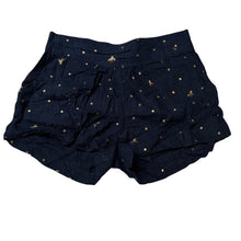 Load image into Gallery viewer, Girls Cotton On, navy viscose / linen shorts, elasticated, GUC, size 6,  