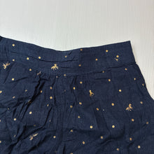 Load image into Gallery viewer, Girls Cotton On, navy viscose / linen shorts, elasticated, GUC, size 6,  