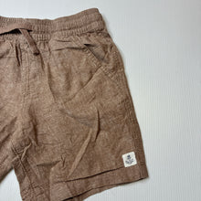 Load image into Gallery viewer, Boys Target, cotton / linen shorts, elasticated, EUC, size 6,  