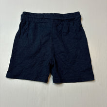 Load image into Gallery viewer, Unisex Anko, navy cotton shorts, elasticated, EUC, size 3,  