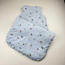 Load image into Gallery viewer, Unisex Anko, wadded cotton sleeping bag, farmyard, GUC, size 0,  