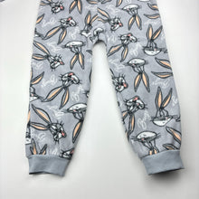 Load image into Gallery viewer, Unisex LOONEY TUNES, Bugs Bunny fleece all-in-one pyjamas, EUC, size 4,  