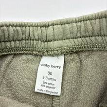 Load image into Gallery viewer, Unisex Baby Berry, tie dyed fleece lined track pants, elasticated, GUC, size 00,  