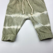 Load image into Gallery viewer, Unisex Baby Berry, tie dyed fleece lined track pants, elasticated, GUC, size 00,  