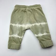 Load image into Gallery viewer, Unisex Baby Berry, tie dyed fleece lined track pants, elasticated, GUC, size 00,  