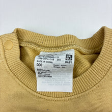 Load image into Gallery viewer, Unisex Uniqlo, yellow stretchy romper, ducks, FUC, size 000,  