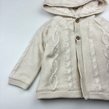 Load image into Gallery viewer, Unisex Anko, fleece lined knitted hooded cardigan, GUC, size 1,  
