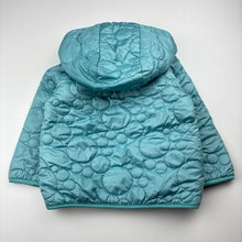 Load image into Gallery viewer, Girls H&amp;M, lined quilted hooded jacket / coat, GUC, size 1-2,  