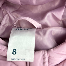Load image into Gallery viewer, Girls Anko, pink puffer jacket / coat, small mark right sleeve, FUC, size 8,  
