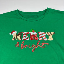 Load image into Gallery viewer, Girls Anko, soft feel stretchy Christmas top, sequins, EUC, size 10,  