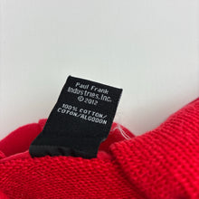 Load image into Gallery viewer, Unisex Paul Frank, cotton sleeveless zip hoodie sweater, GUC, size 6,  