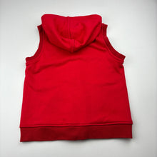 Load image into Gallery viewer, Unisex Paul Frank, cotton sleeveless zip hoodie sweater, GUC, size 6,  