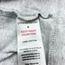 Load image into Gallery viewer, Unisex Peter Alexander, grey marle cotton pyjama tee / top, GUC, size 8,  