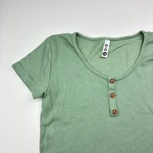 Load image into Gallery viewer, Girls KID, stretchy ribbed tee / top, EUC, size 14,  
