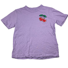 Load image into Gallery viewer, Girls Cotton On, purple cotton tee / top, cherries, EUC, size 6,  
