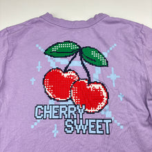 Load image into Gallery viewer, Girls Cotton On, purple cotton tee / top, cherries, EUC, size 6,  