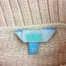 Load image into Gallery viewer, Girls Tilii, chunky knit chenille sweater / jumper, EUC, size 12,  
