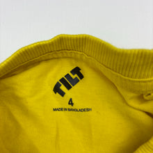 Load image into Gallery viewer, Boys Tilt, yellow cotton tee / top, dinosaur, EUC, size 4,  