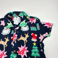 Load image into Gallery viewer, Unisex Dymples, cotton Christmas short sleeve shirt, EUC, size 2,  