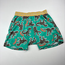Load image into Gallery viewer, Unisex Bonds, stretchy pyjama top &amp; shorts, dinosaurs, wash fade, FUC, size 8,  