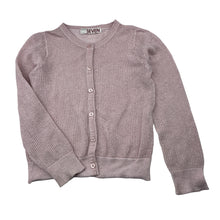 Load image into Gallery viewer, Girls Cotton On, lightweight pink/silver metallic knit cardigan, GUC, size 7,  
