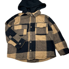 Load image into Gallery viewer, Boys Target, hooded flannel cotton long sleeve shirt, EUC, size 6,  