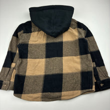 Load image into Gallery viewer, Boys Target, hooded flannel cotton long sleeve shirt, EUC, size 6,  