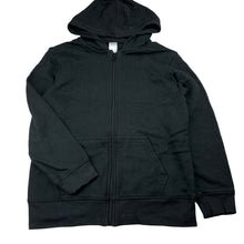 Load image into Gallery viewer, Unisex Target, black fleece lined zip hoodie sweater, EUC, size 10,  