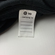 Load image into Gallery viewer, Unisex Target, black fleece lined zip hoodie sweater, EUC, size 10,  