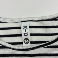 Load image into Gallery viewer, Girls KID, striped stretchy ribbed top, EUC, size 14,  