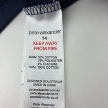 Load image into Gallery viewer, Unisex Peter Alexander, Macca's soft feel stretchy pyjama tee / top, EUC, size 14,  