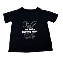 Load image into Gallery viewer, Unisex Anko, black cotton Easter tee / top, EUC, size 6,  