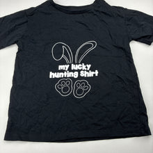 Load image into Gallery viewer, Unisex Anko, black cotton Easter tee / top, EUC, size 6,  