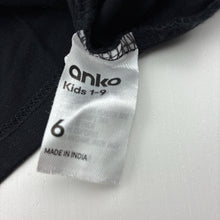 Load image into Gallery viewer, Unisex Anko, black cotton Easter tee / top, EUC, size 6,  