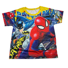 Load image into Gallery viewer, Boys lightweight, tee / top, Batman &amp; Spiderman, GUC, size 5,  