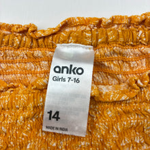 Load image into Gallery viewer, Girls Anko, shirred viscose top, GUC, size 14,  