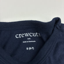 Load image into Gallery viewer, Boys Crewcuts, navy soft cotton tee / top, EUC, size 6-7,  