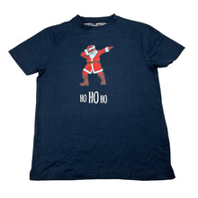 Load image into Gallery viewer, Boys Denim &amp; Flower, navy Christmas tee / top, EUC, size 7,  