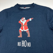 Load image into Gallery viewer, Boys Denim &amp; Flower, navy Christmas tee / top, EUC, size 7,  