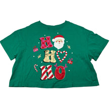 Load image into Gallery viewer, Girls Target, cotton Christmas cropped oversize tee, GUC, size 7,  