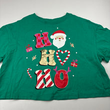 Load image into Gallery viewer, Girls Target, cotton Christmas cropped oversize tee, GUC, size 7,  