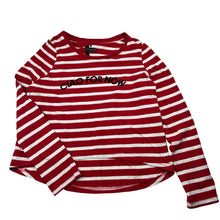 Load image into Gallery viewer, Girls Pavement, striped soft cotton long sleeve tee / top, GUC, size 8,  