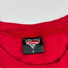 Load image into Gallery viewer, Boys Disney, Cars, Lightning McQueen cotton tee / top, EUC, size 8,  
